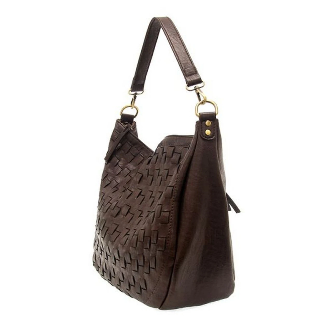 Joy Susan Kali Woven Slouchy Hobo - Espresso Bean - Image 4