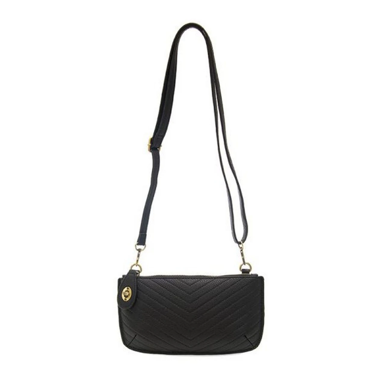 Joy Susan Quilted Mini Crossbody Wristlet Clutch - Black - Image 4