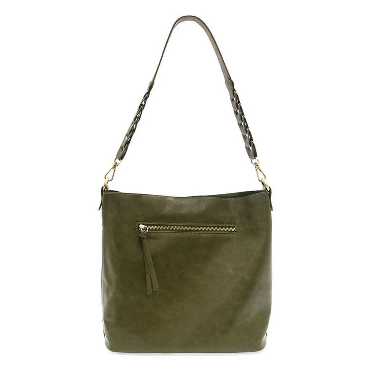 Joy Susan Tessa Convertible Hobo With Link Shoulder Strap - Olive - Image 2