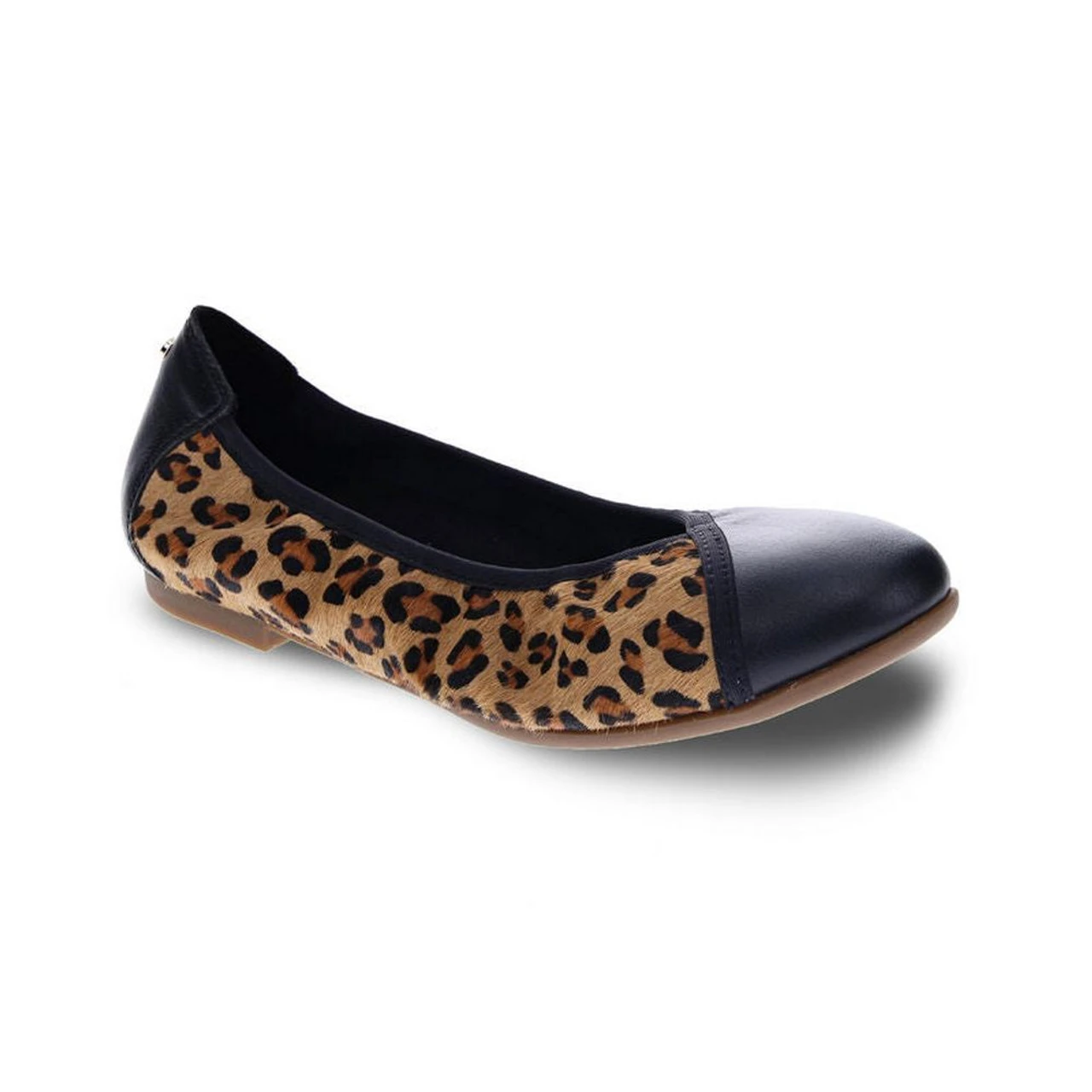 Revere Women's Nairobi Ballet Flat - Leopard Black