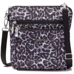 Baggallini Modern Pocket Crossbody - Grey Wild Cheetah