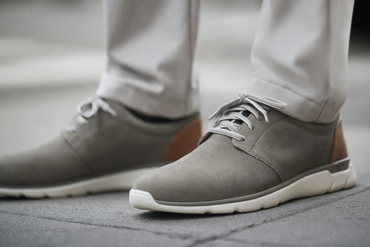 Johnston & Murphy Men's XC4 Prentiss Plain Toe - Gray WP Nubuck - Image 4