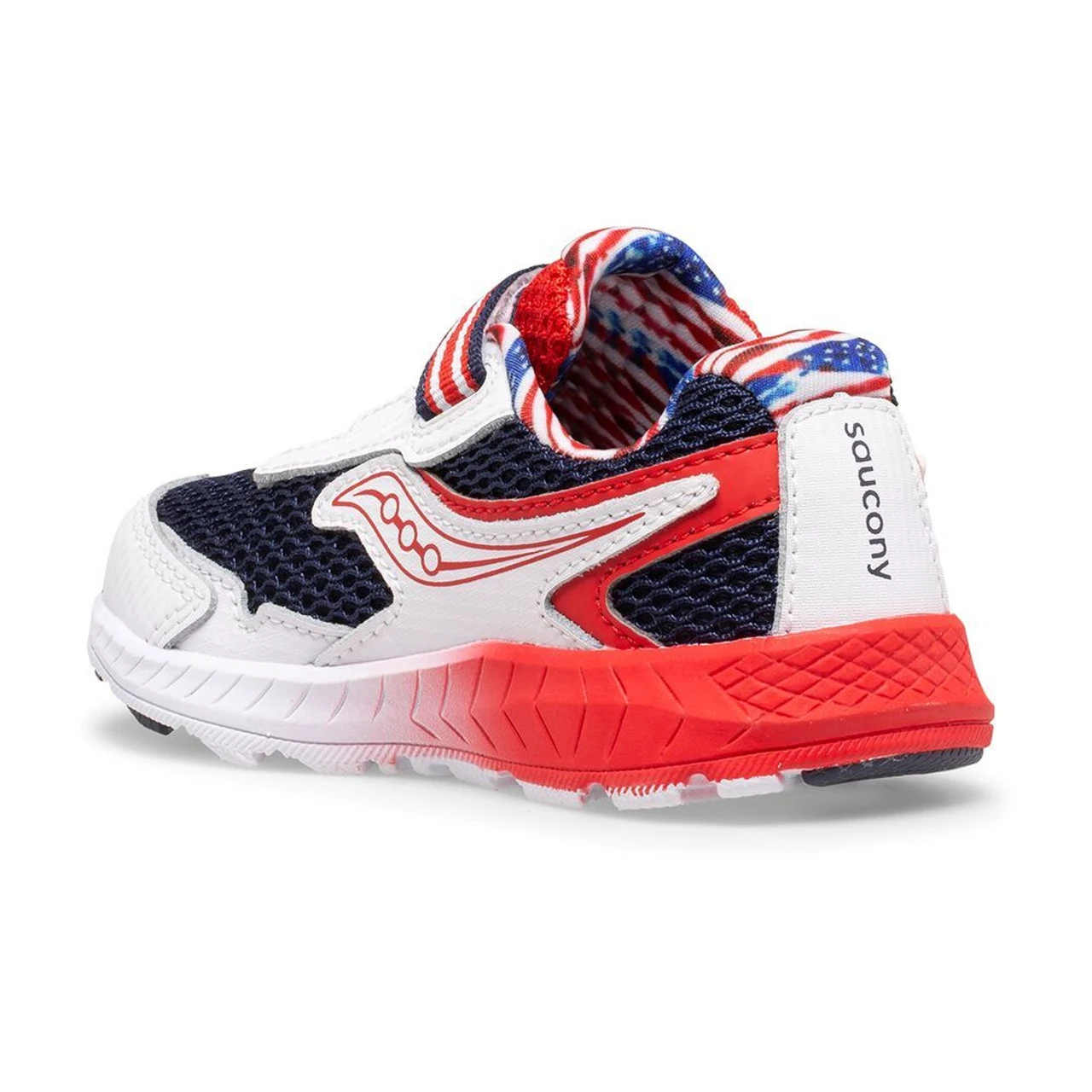 Saucony Little Kid Ride 10 Jr - Red / White / Blue - Image 3