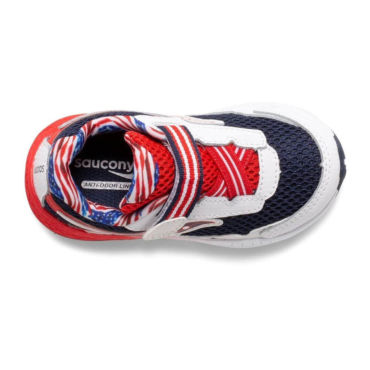 Saucony Little Kid Ride 10 Jr - Red / White / Blue - Image 4