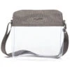 Baggallini Clear Stadium Crossbody - Sterling Shimmer