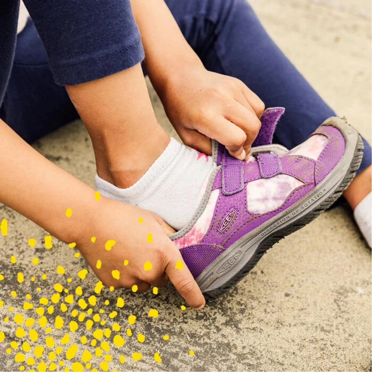 KEEN Little Kids' Speed Hound - Tillandsia Purple / Multi - Image 4