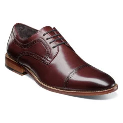 Stacy Adams Men's Dickinson Cap Toe Oxford - Burgundy
