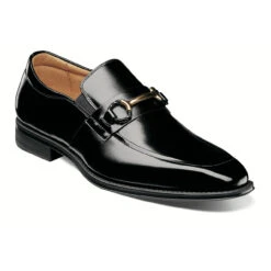 Stacy Adams Men's Pierce Moc Toe Bit Slip-On - Black