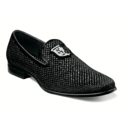 Stacy Adams Men's Swagger Studded Slip-On - Black