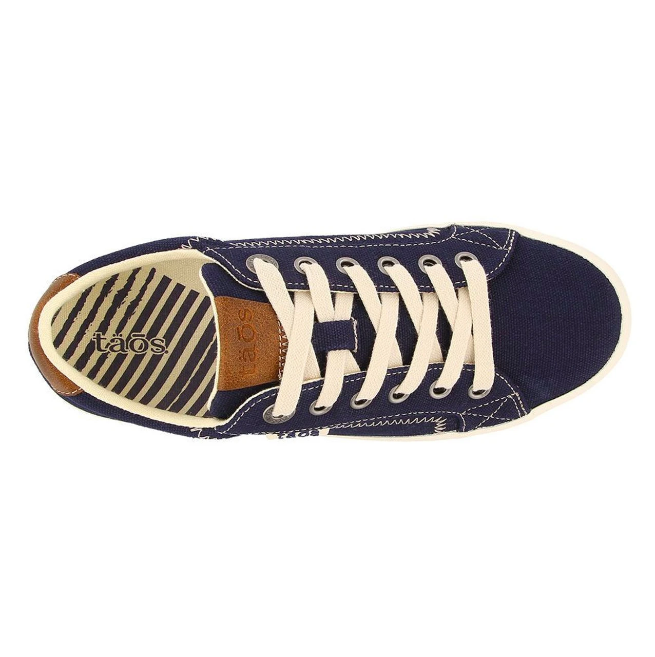 Taos Footwear Women's Star Burst - Navy / Tan - Image 4