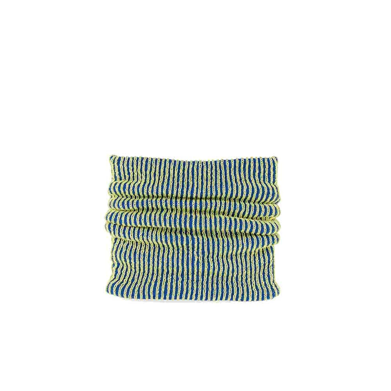 Verloop Simple Rib Snood - Lime Cobalt - Image 2