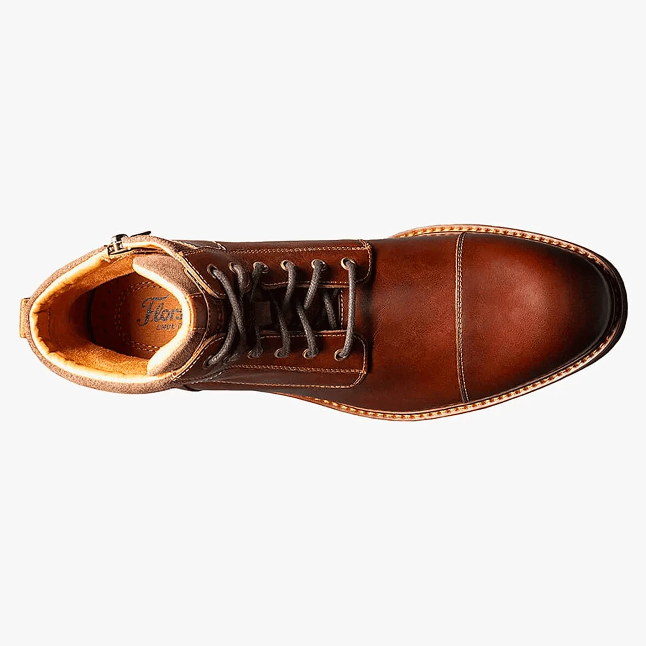 Florsheim Men's Lodge Cap Toe Lace Up Boot - Chestnut - Image 3