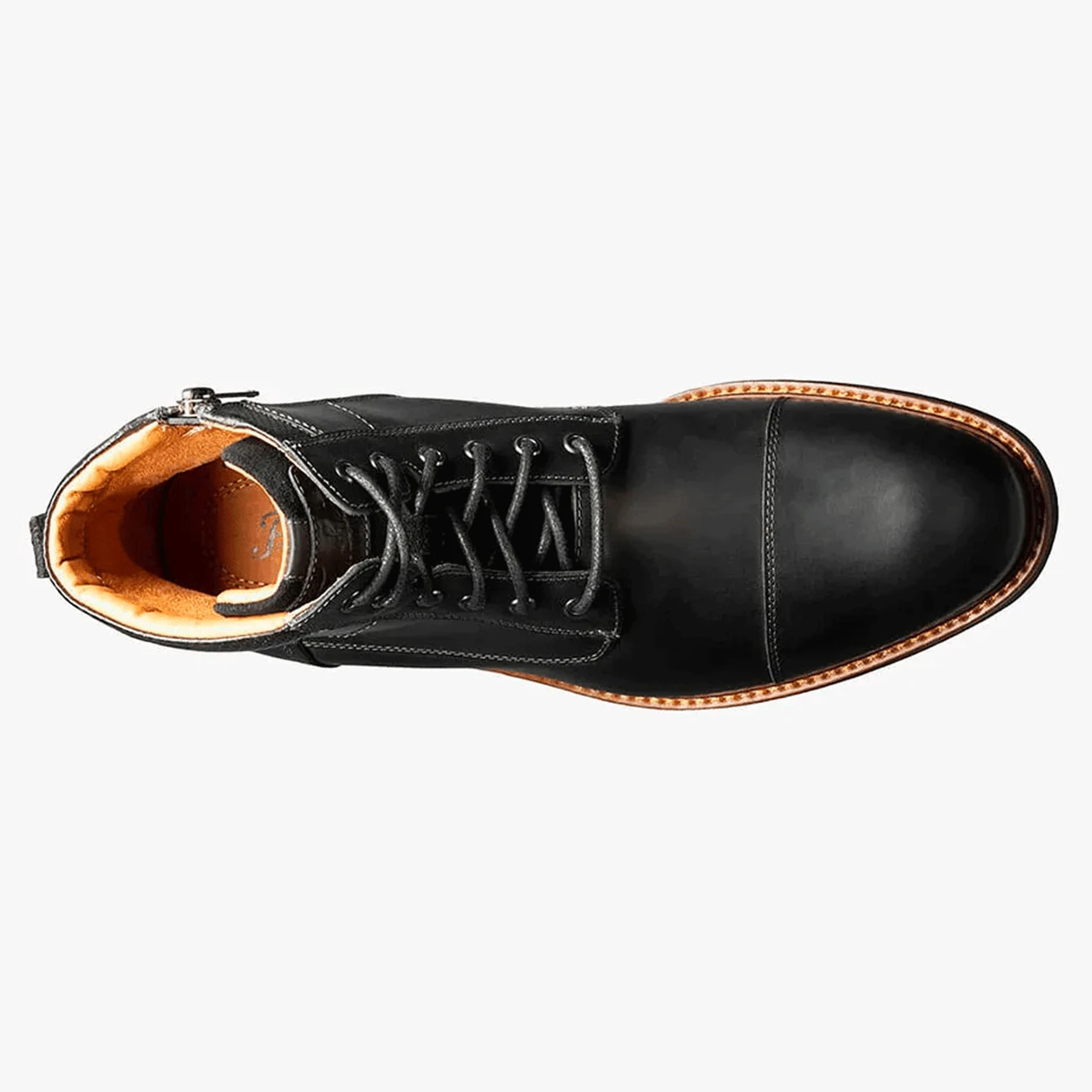 Florsheim Men's Lodge Cap Toe Lace Up Boot - Black CH - Image 3