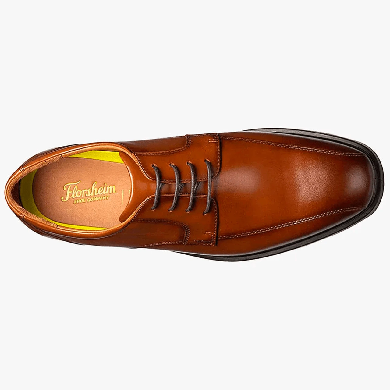 Florsheim Men's Forecast Waterproof Bike Toe Oxford - Cognac - Image 3