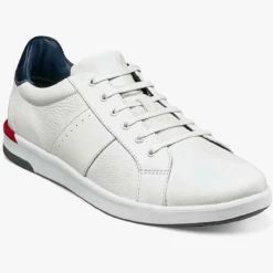 Florsheim Men's Crossover Lace To Toe Sneaker - White