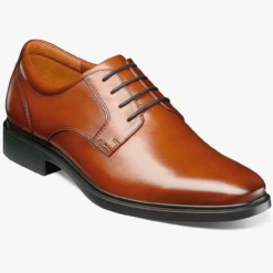 Florsheim Men's Forecast Waterproof Plain Toe Oxford - Cognac