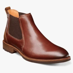 Florsheim Men's Lodge Plain Toe Gore Boot - Chestnut