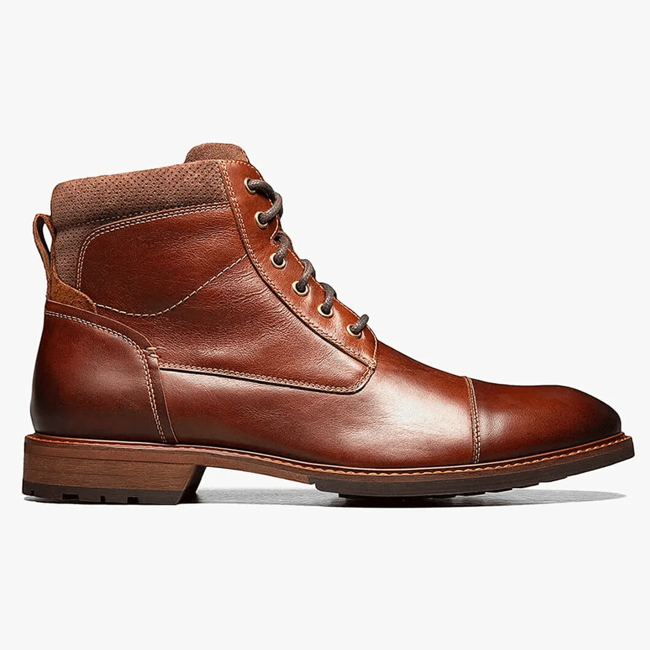 Florsheim Men's Lodge Cap Toe Lace Up Boot - Chestnut - Image 2