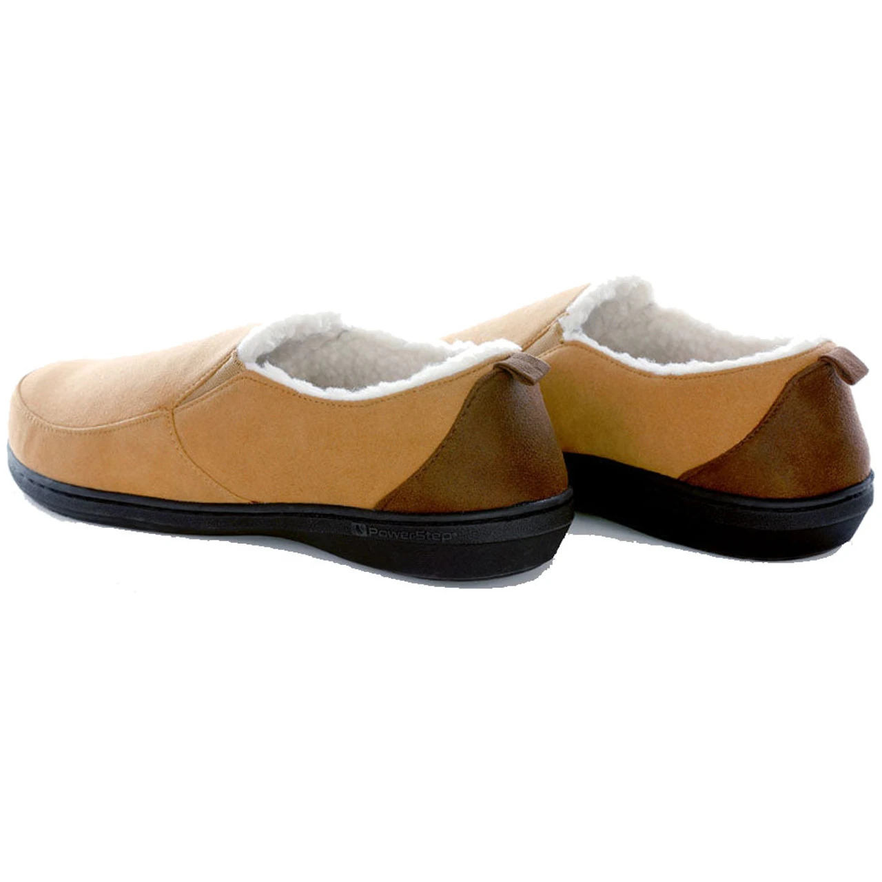 PowerStep Men's Twin-Gore Slippers - Brown - Image 4