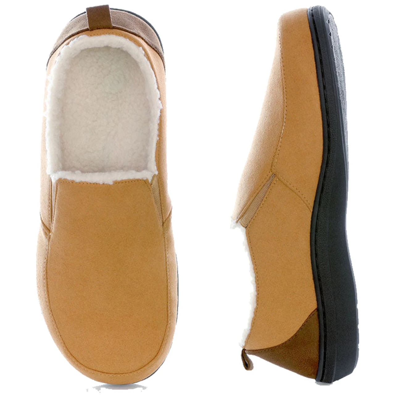 PowerStep Men's Twin-Gore Slippers - Brown - Image 5