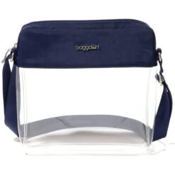 Baggallini Clear Stadium Crossbody - Dark Blue