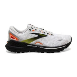BROOKS Men's Adrenaline GTS 23 - Oyster / Black / Red Orange