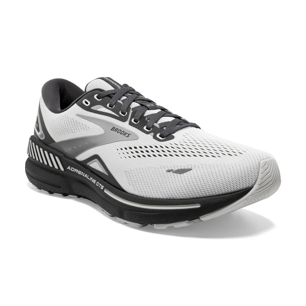 Brooks Men's Adrenaline GTS 23 - Oyster / Ebony / Alloy - Image 3