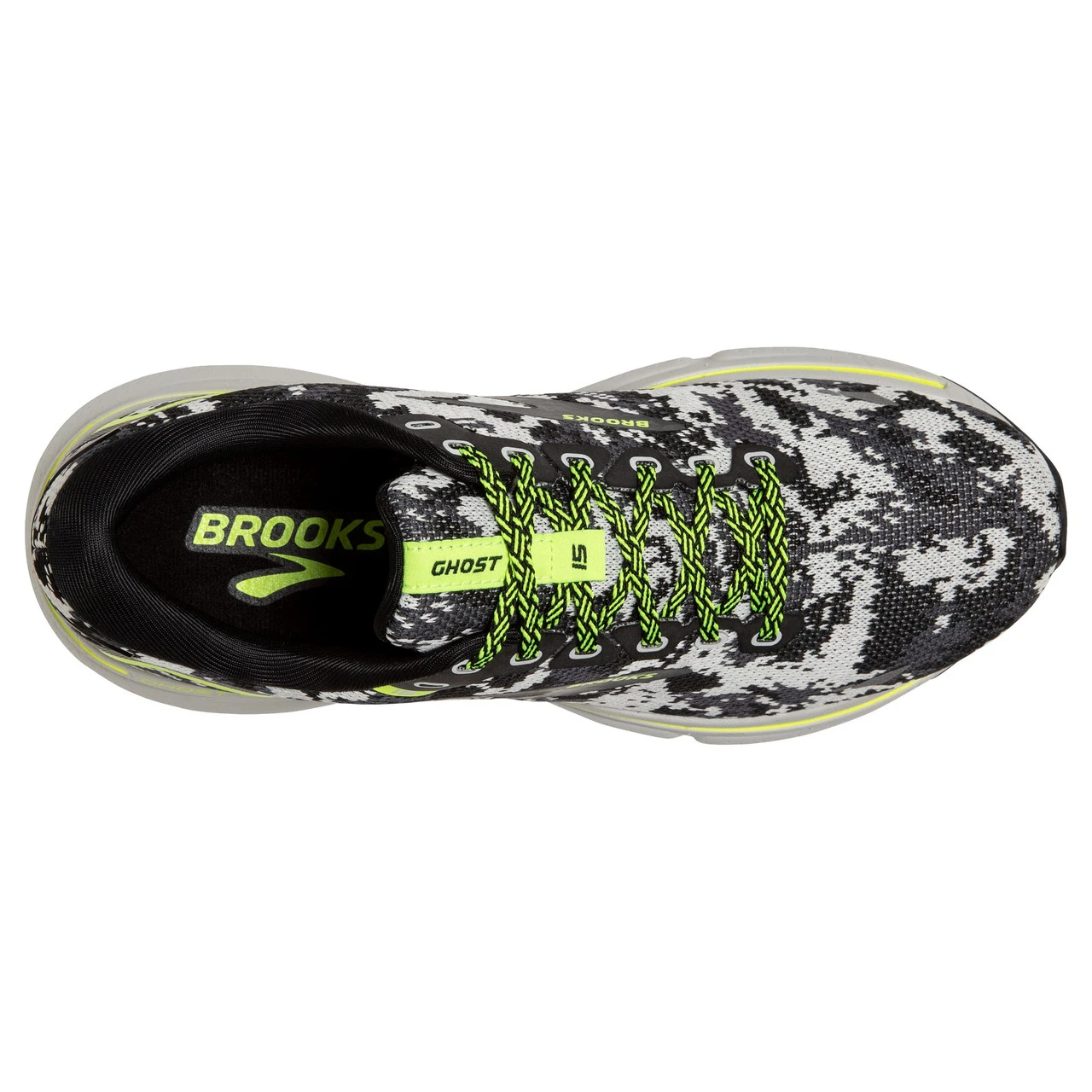 Brooks Men's Ghost 15 - Black / Ebony / Nightlife - Image 5