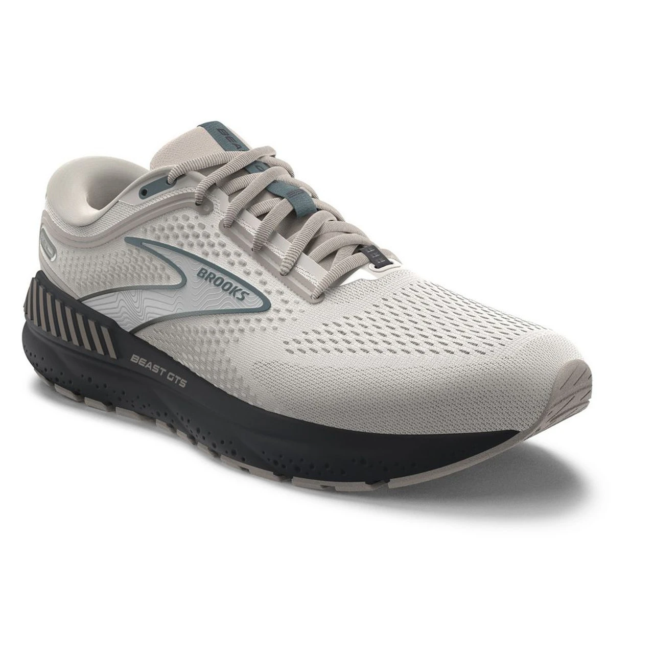 Brooks Men's Beast GTS 23 - Chateau Grey / White Sand / Blue - Image 3