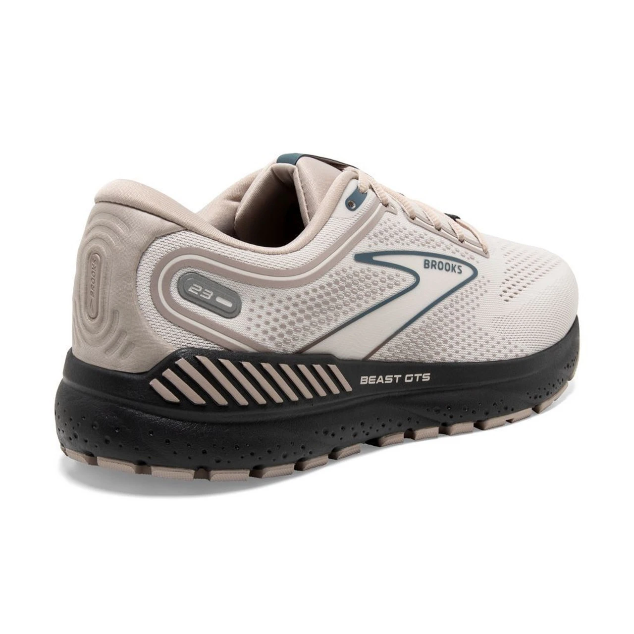 Brooks Men's Beast GTS 23 - Chateau Grey / White Sand / Blue - Image 4