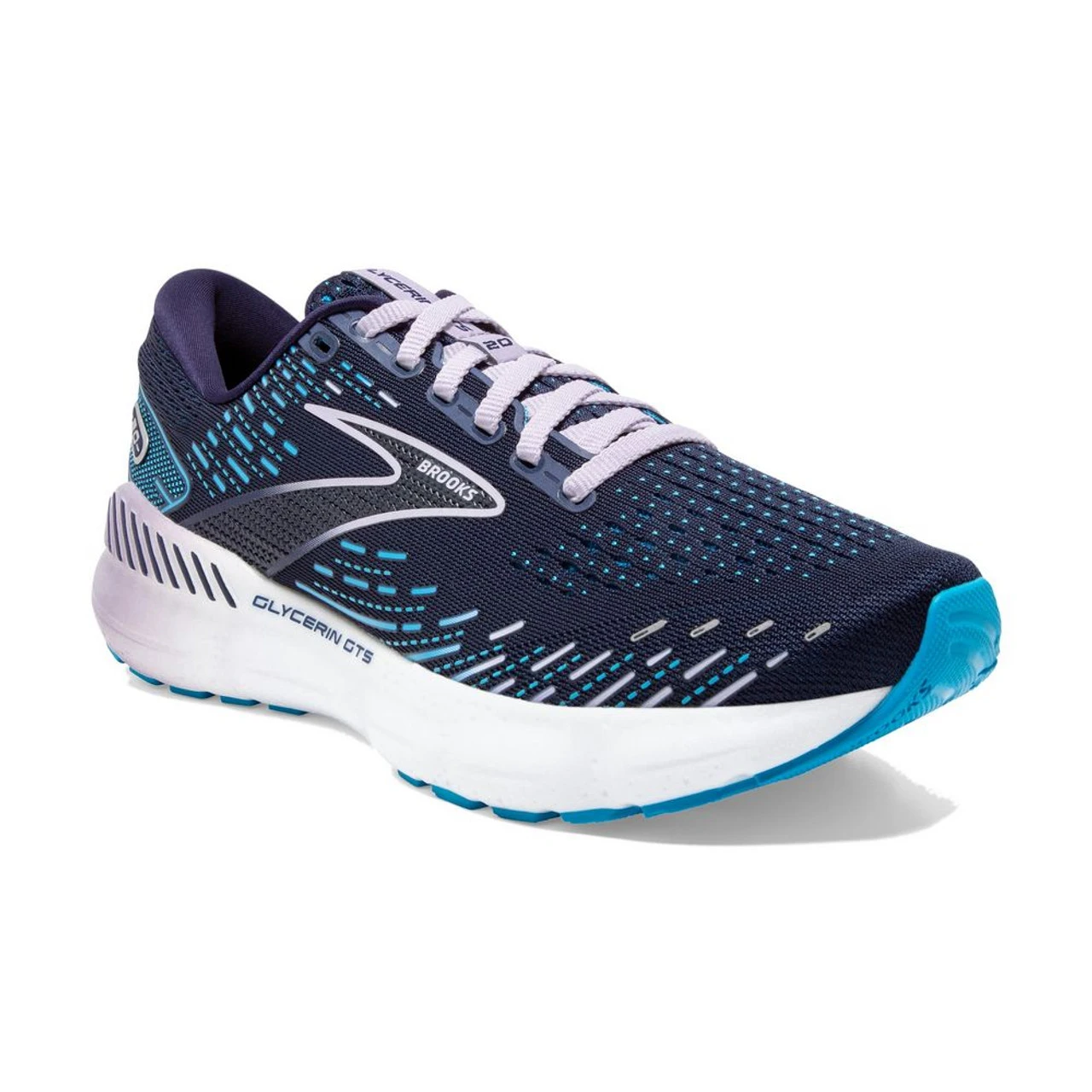 Brooks Women's Glycerin GTS 20 - Peacoat / Ocean / Pastel Lilac - Image 3