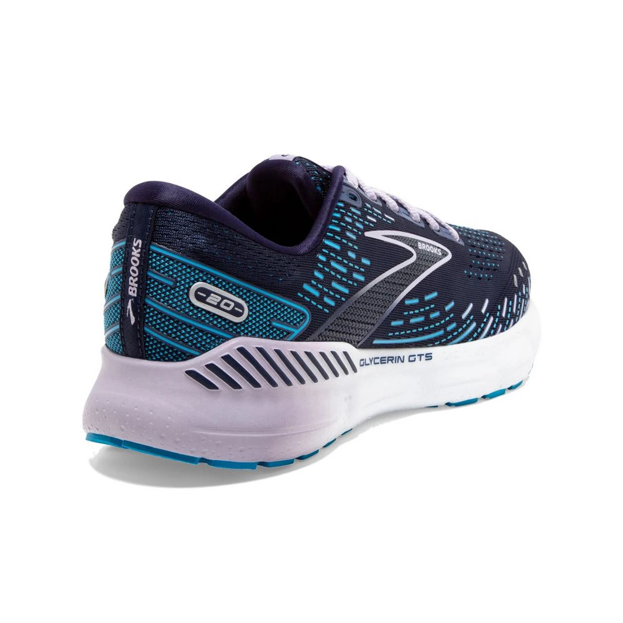 Brooks Women's Glycerin GTS 20 - Peacoat / Ocean / Pastel Lilac - Image 4