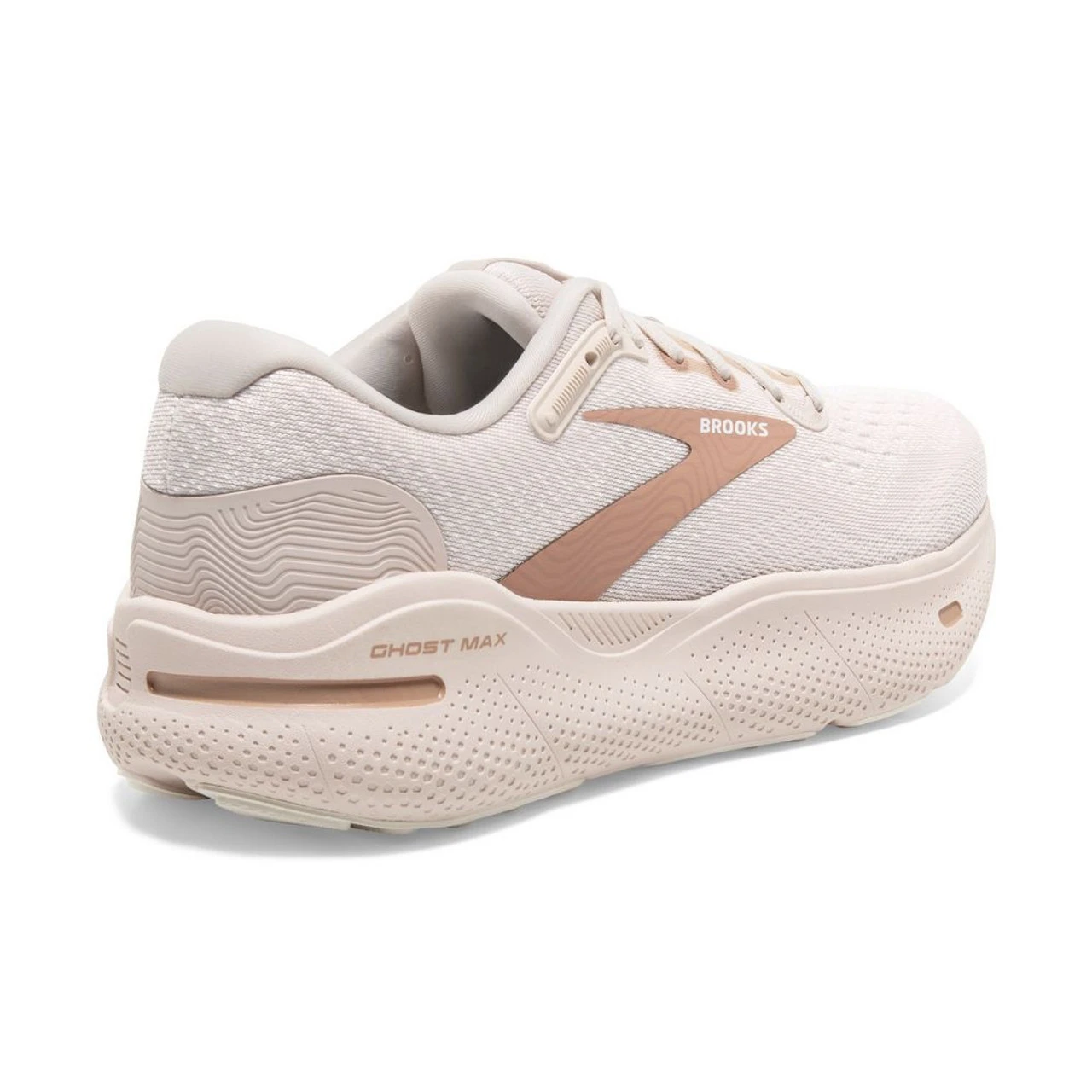 Brooks Women's Ghost Max - Crystal Gray / White / Tuscany - Image 4