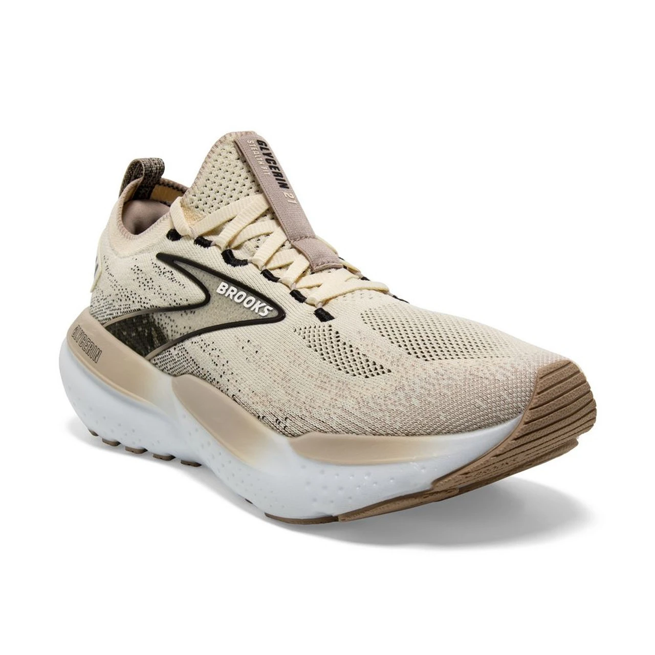 Brooks Women's Glycerin StealthFit 21 - Coconut / Grey / Black - Image 3