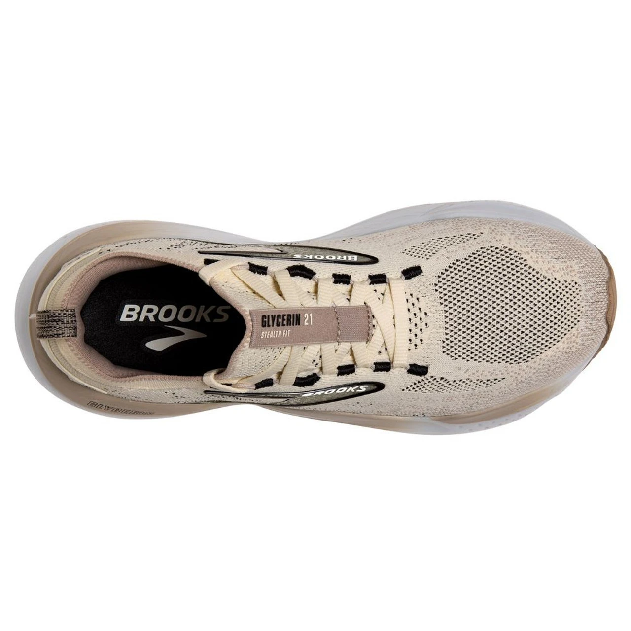 Brooks Women's Glycerin StealthFit 21 - Coconut / Grey / Black - Image 5