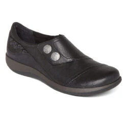Aetrex Women's Karina Monk Strap - Black
