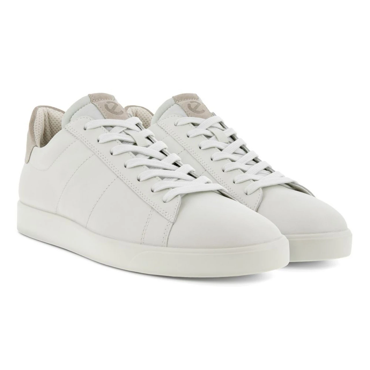 ECCO Men's Street Lite Sneaker - White / Gravel - Image 4