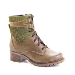 Dromedaris Women's Kara Print Boot - Olive