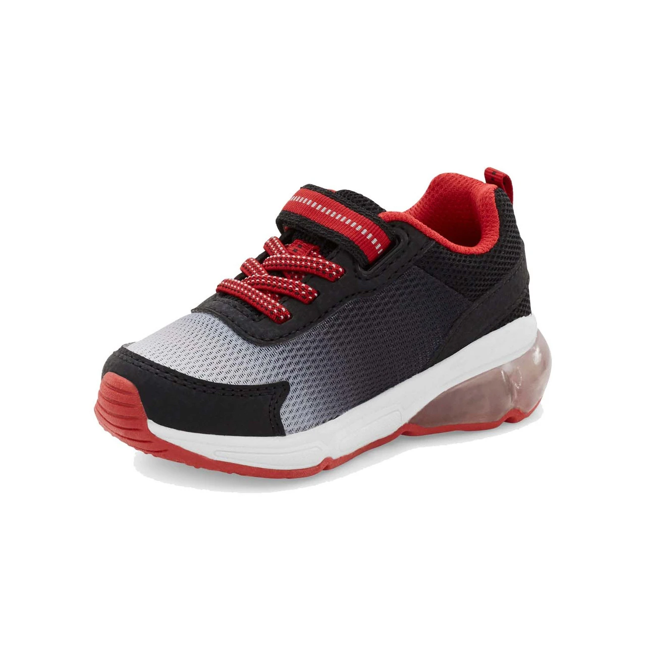Stride Rite Little Kid's Made2Play Jaws Light-up Sneaker - Black / Red - Image 2