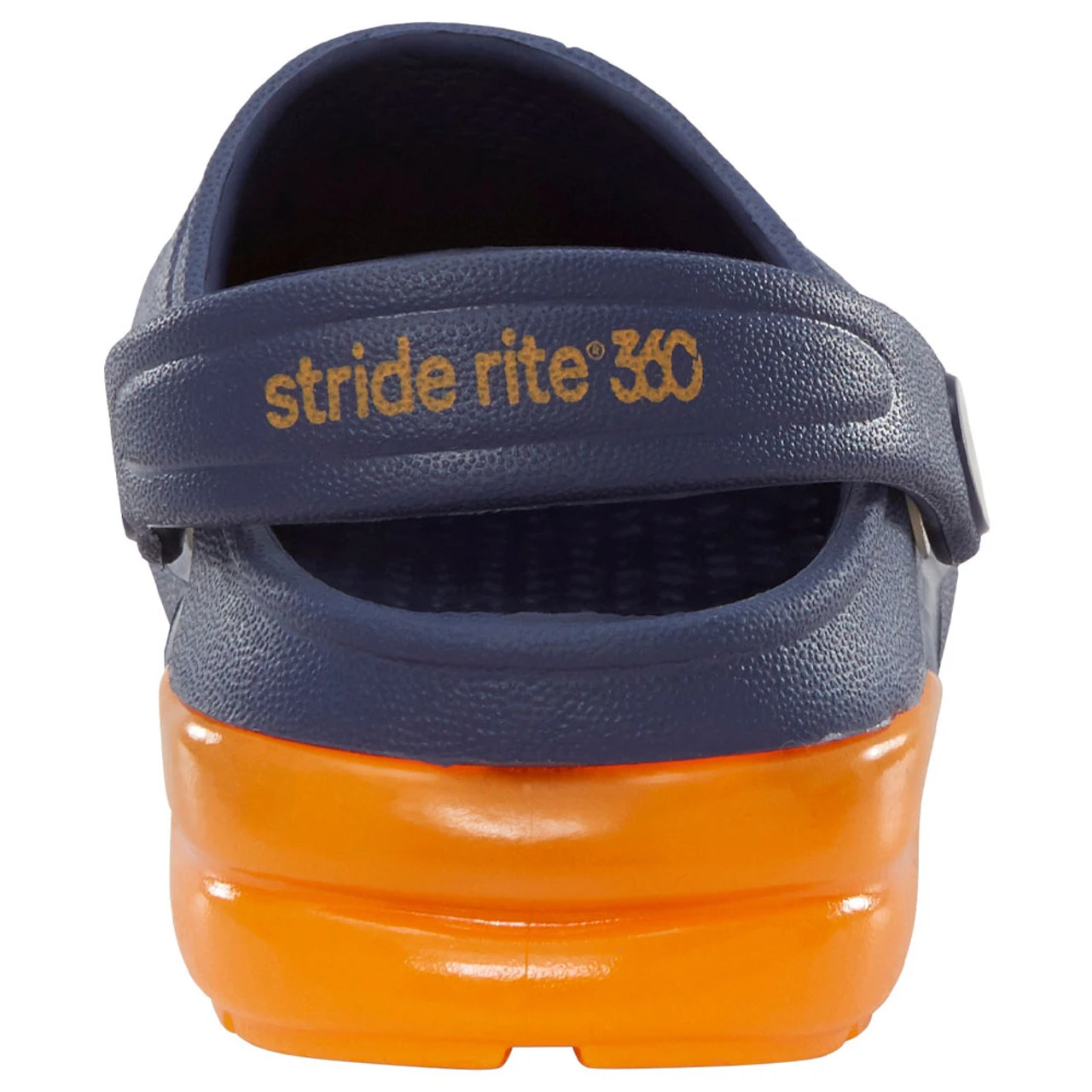 Stride Rite 360 Little Kids Light-Up Bray Clog - Navy / Orange - Image 6