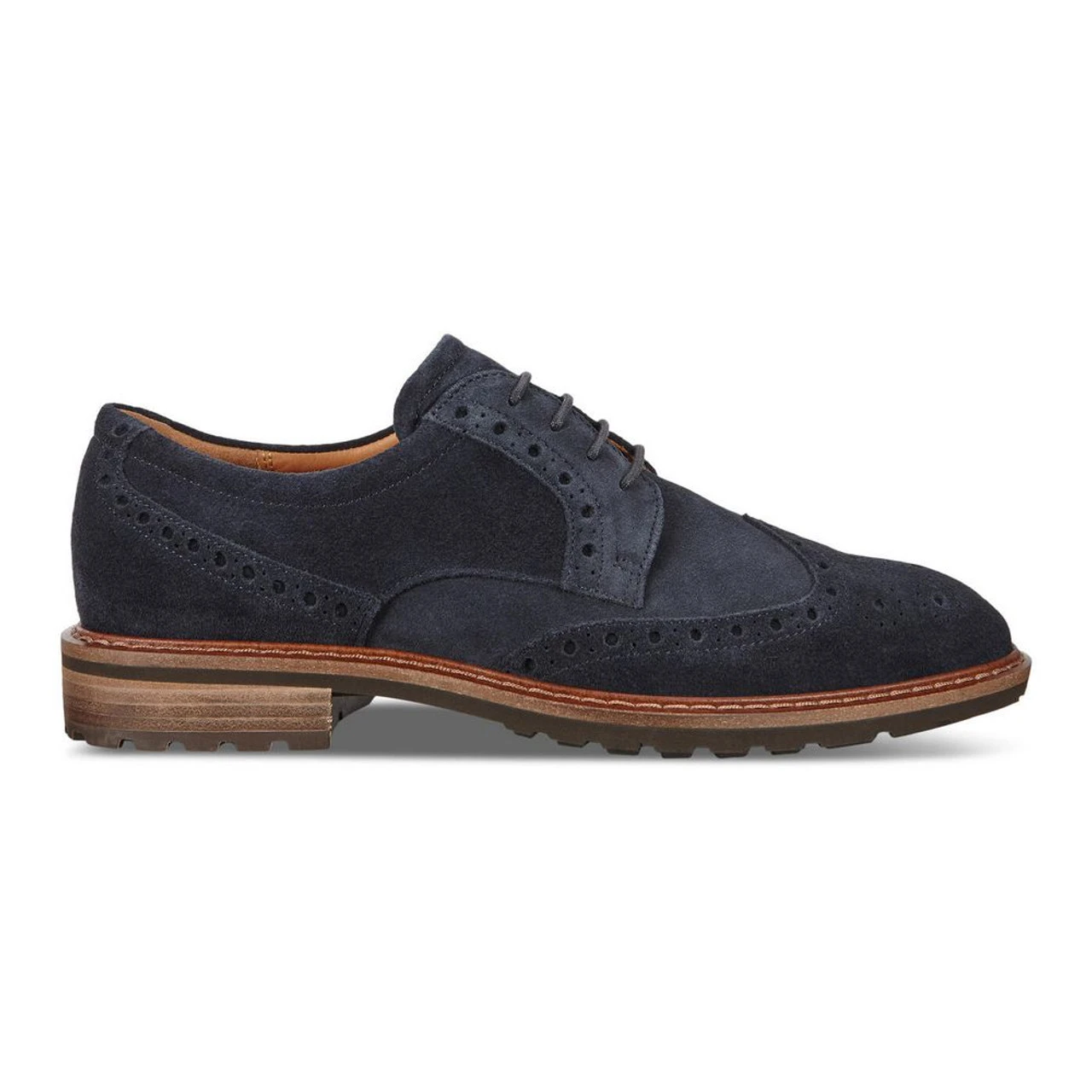 ECCO Men's Vitrus I Wing Tip Tie - Navy - Image 2