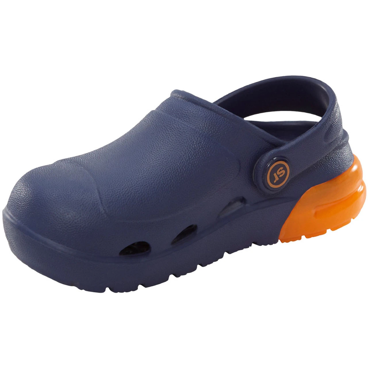 Stride Rite 360 Little Kids Light-Up Bray Clog - Navy / Orange - Image 3