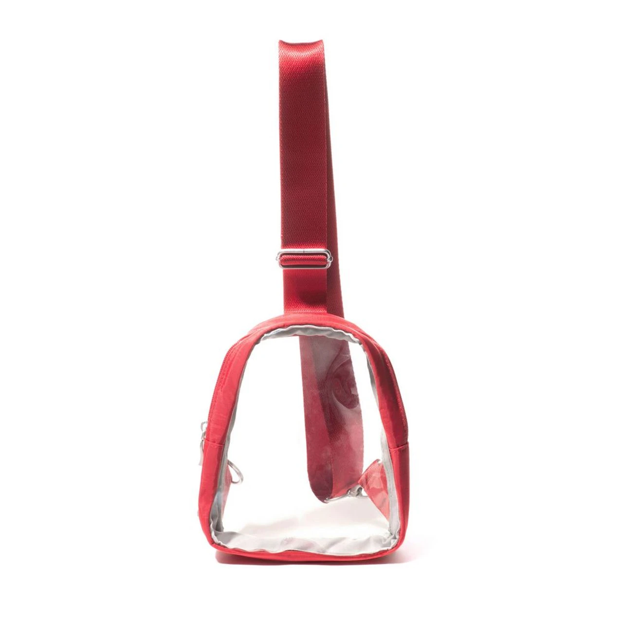 Baggallini Clear Stadium Mini Sling - Red