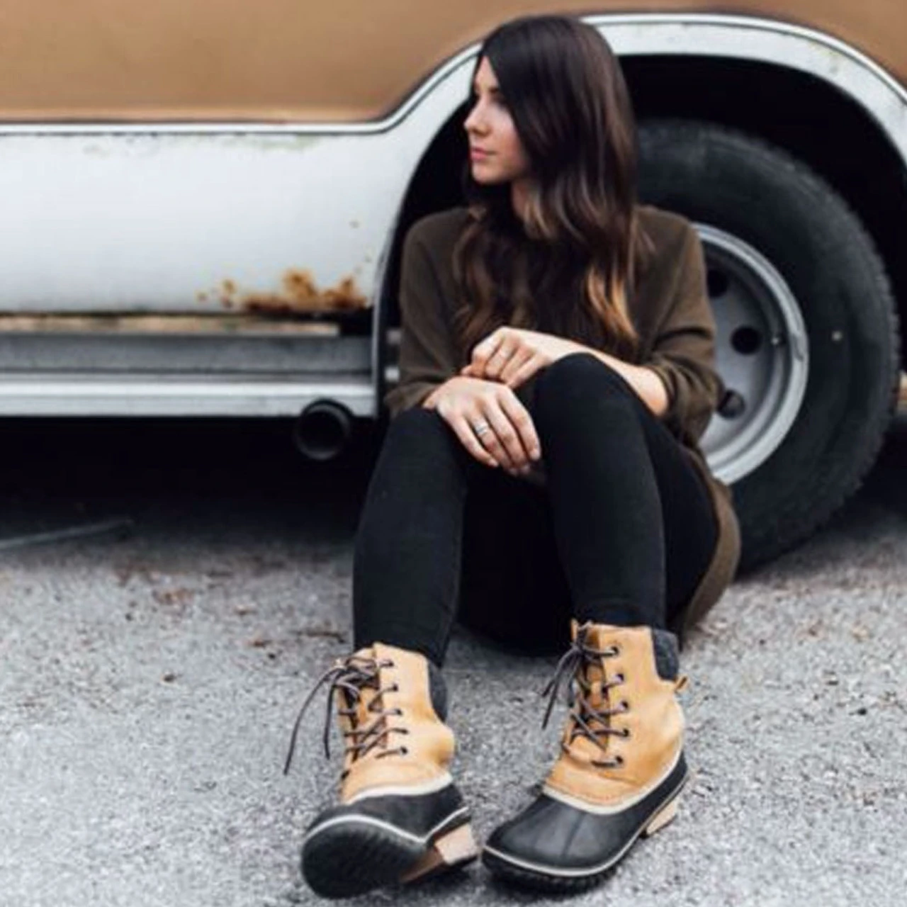 SOREL Women's Slimpack II Lace Duck Boot - Quarry - Image 5