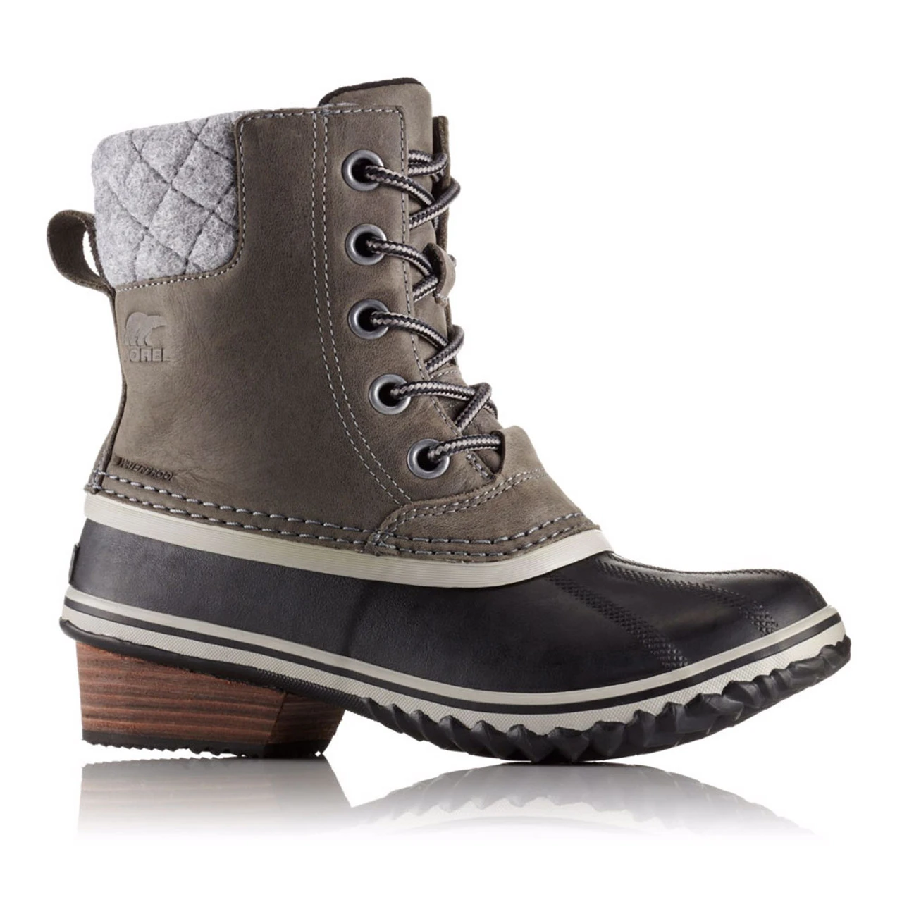 SOREL Women's Slimpack II Lace Duck Boot - Quarry