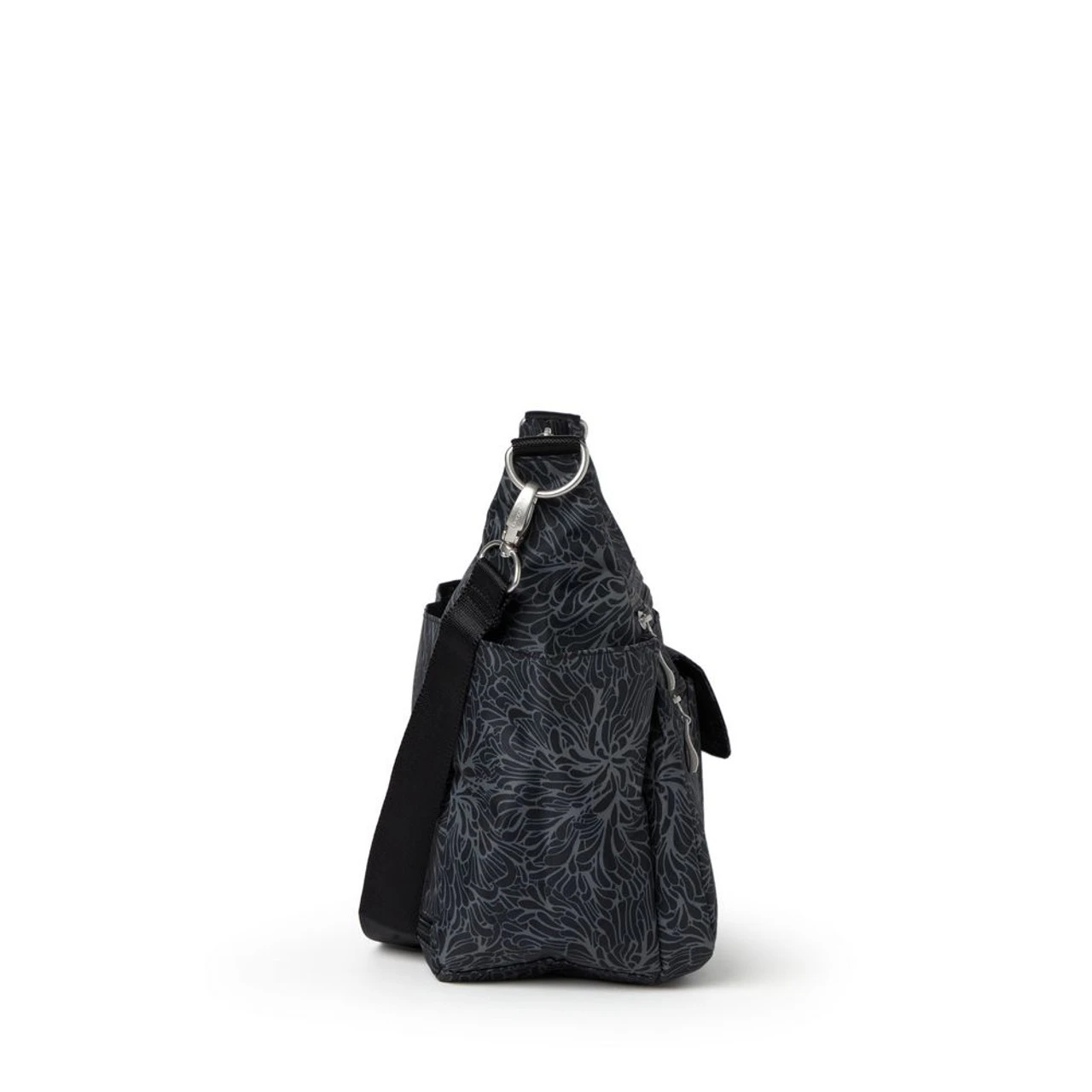 Baggallini Modern Everywhere Hobo - Midnight Blossom Print - Image 3