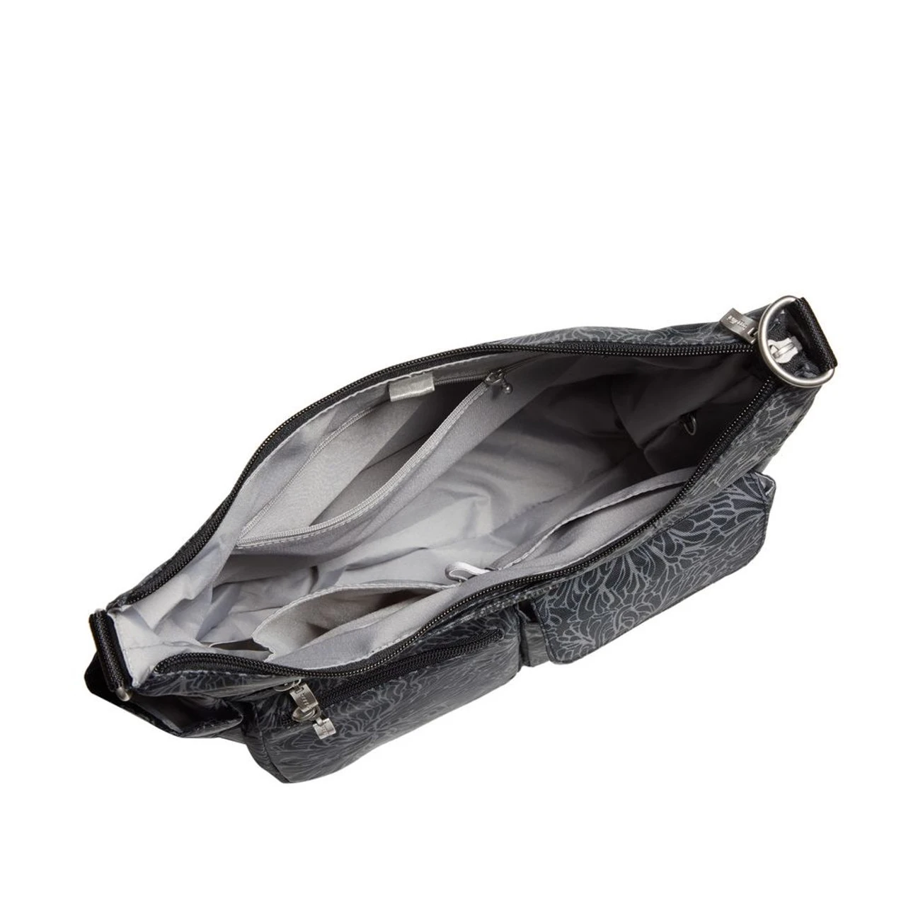 Baggallini Modern Everywhere Hobo - Midnight Blossom Print - Image 4