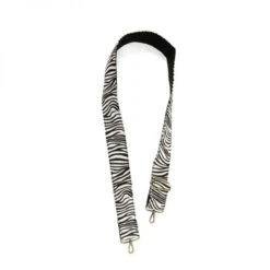 Joy Susan Guitar Strap - Zebra Faux Fur